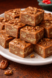 Classic 5 minute fudge squares with nuts
