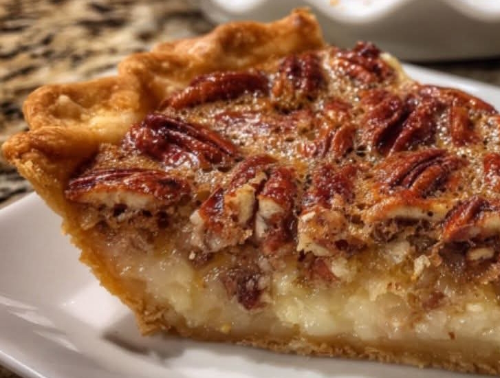 The Golden Sweetness of Condensed Milk Pecan Pie