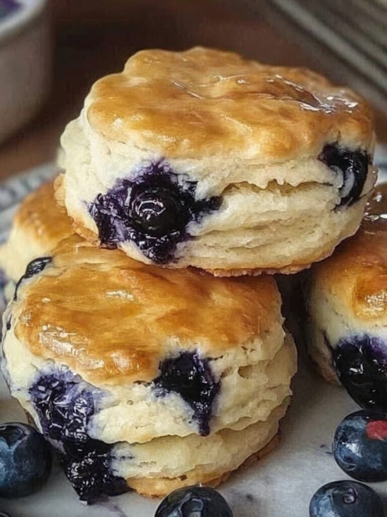 Flaky Buttermilk Blueberry Biscuits (The Sweet Side of Soul Food)