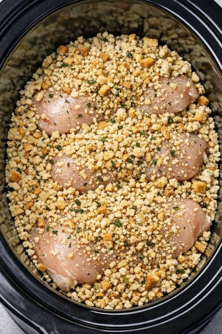 Gemini said Dump-and-Go Crockpot Chicken & Stuffing