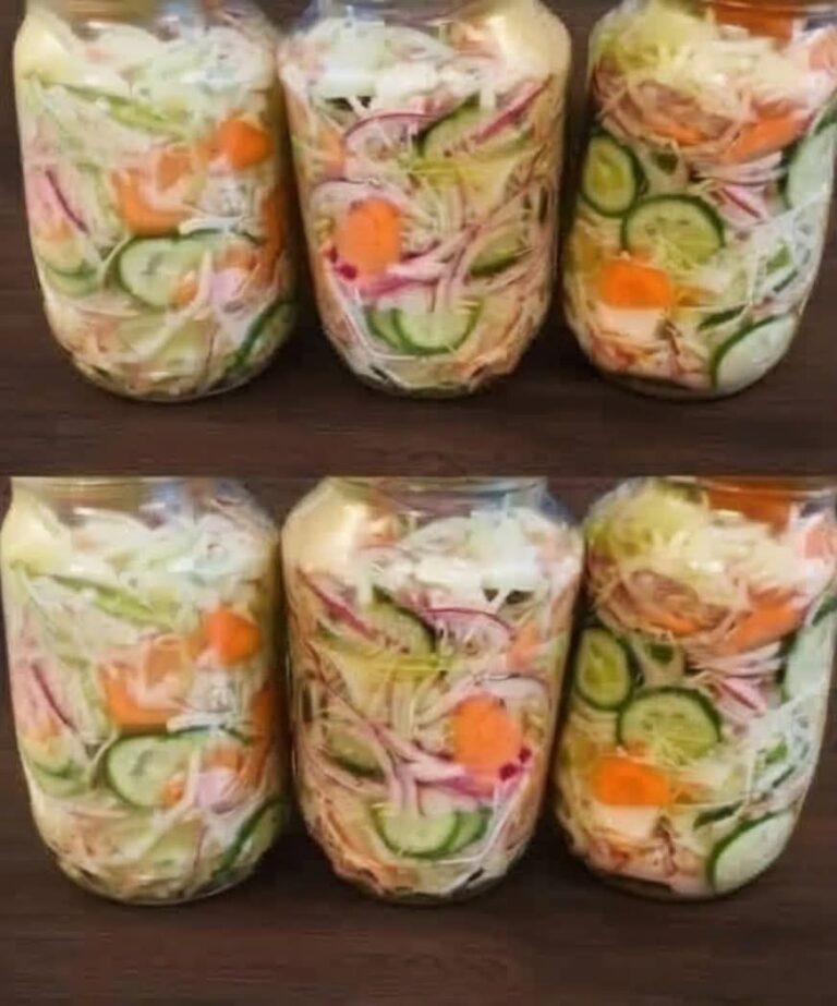 Homemade Pickled Vegetable Jars
