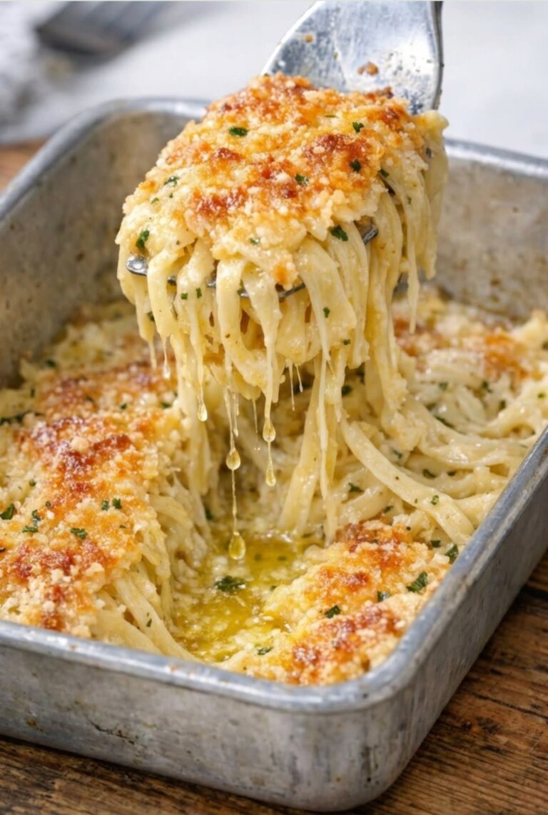 Oven-Baked Garlic Parmesan Noodles: One Pan, Zero Stress, All Soul