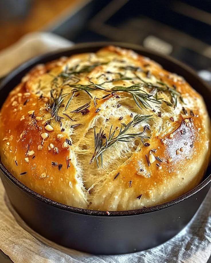 Rustic Rosemary Artisan Bread
